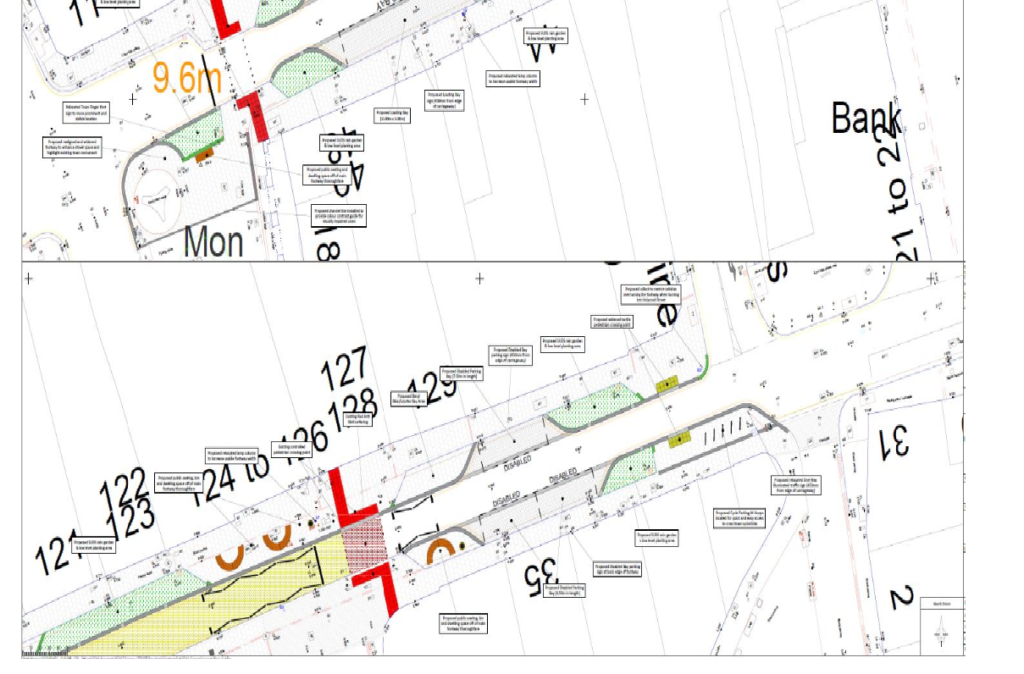 Screenshot of map of people-first zone proposals